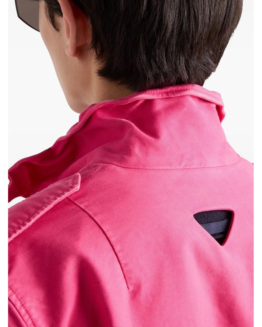 メンズ Prada ブルゾン ジャケット ピンク | Lyst