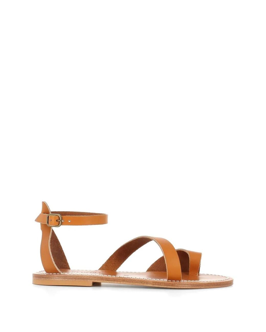 K. Jacques Brown Hecatea Leather Sandals