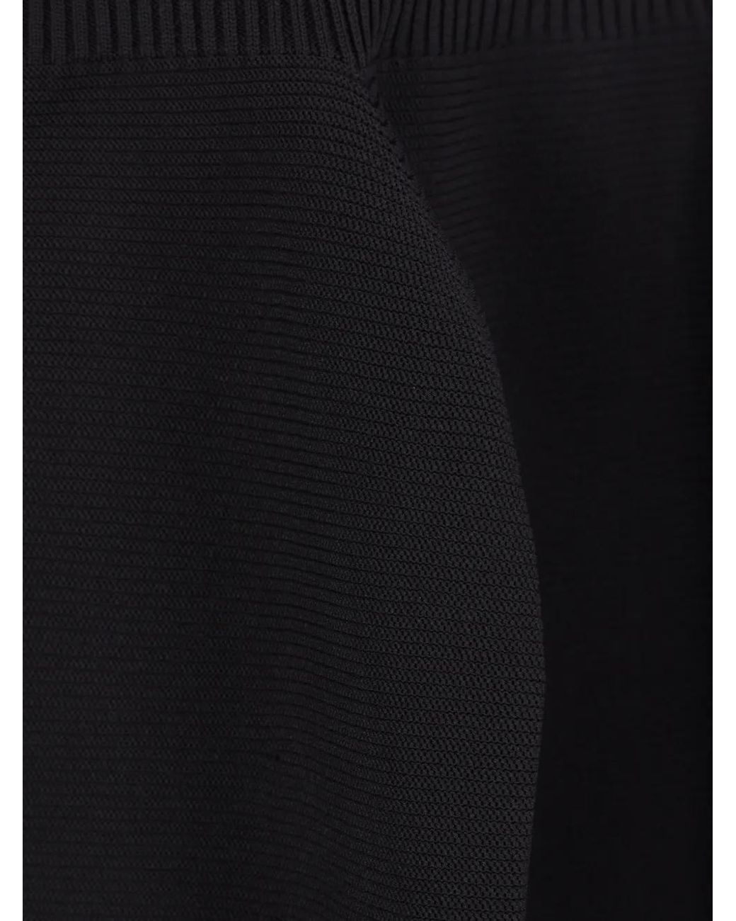 CFCL Black Short-Sleeve Midi Dress