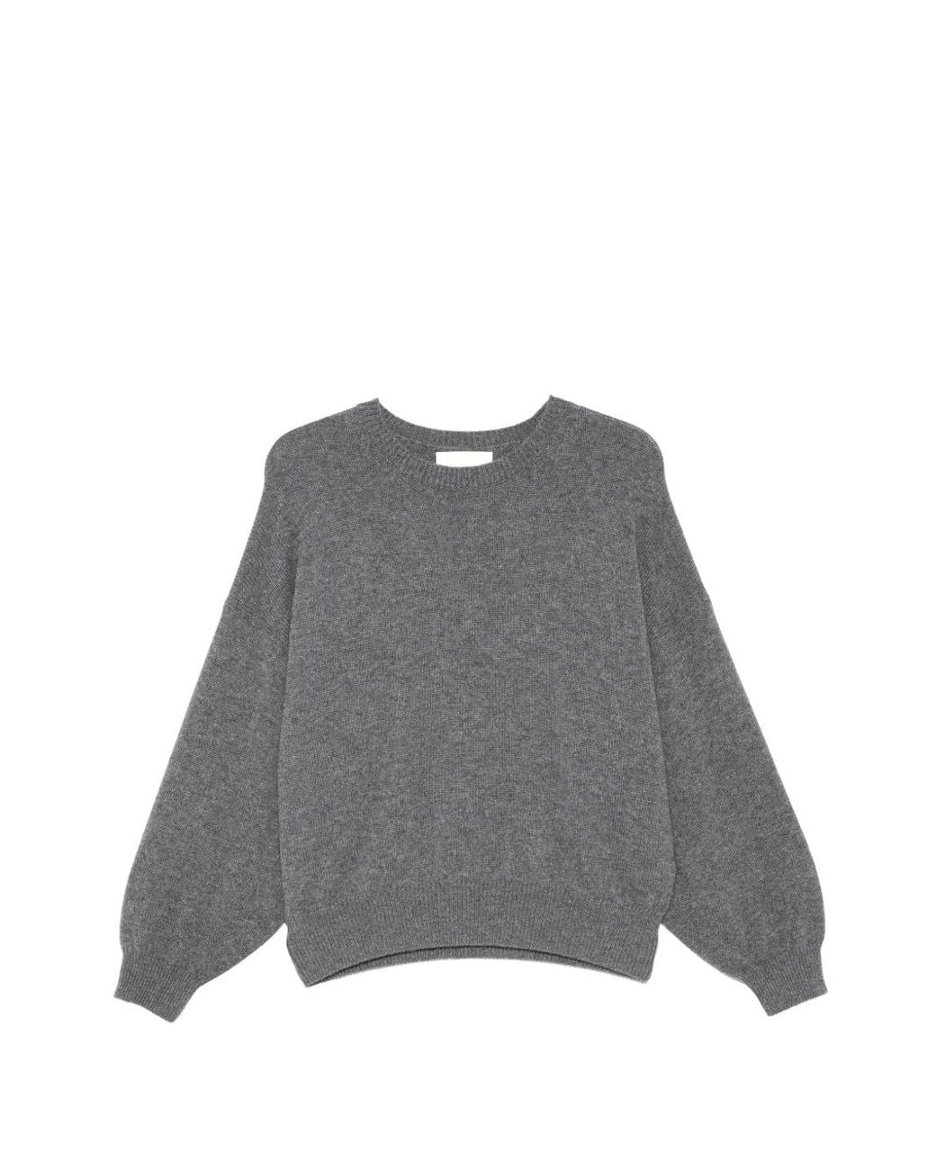 Lisa Yang Gray Veira Crew-Neck Sweater