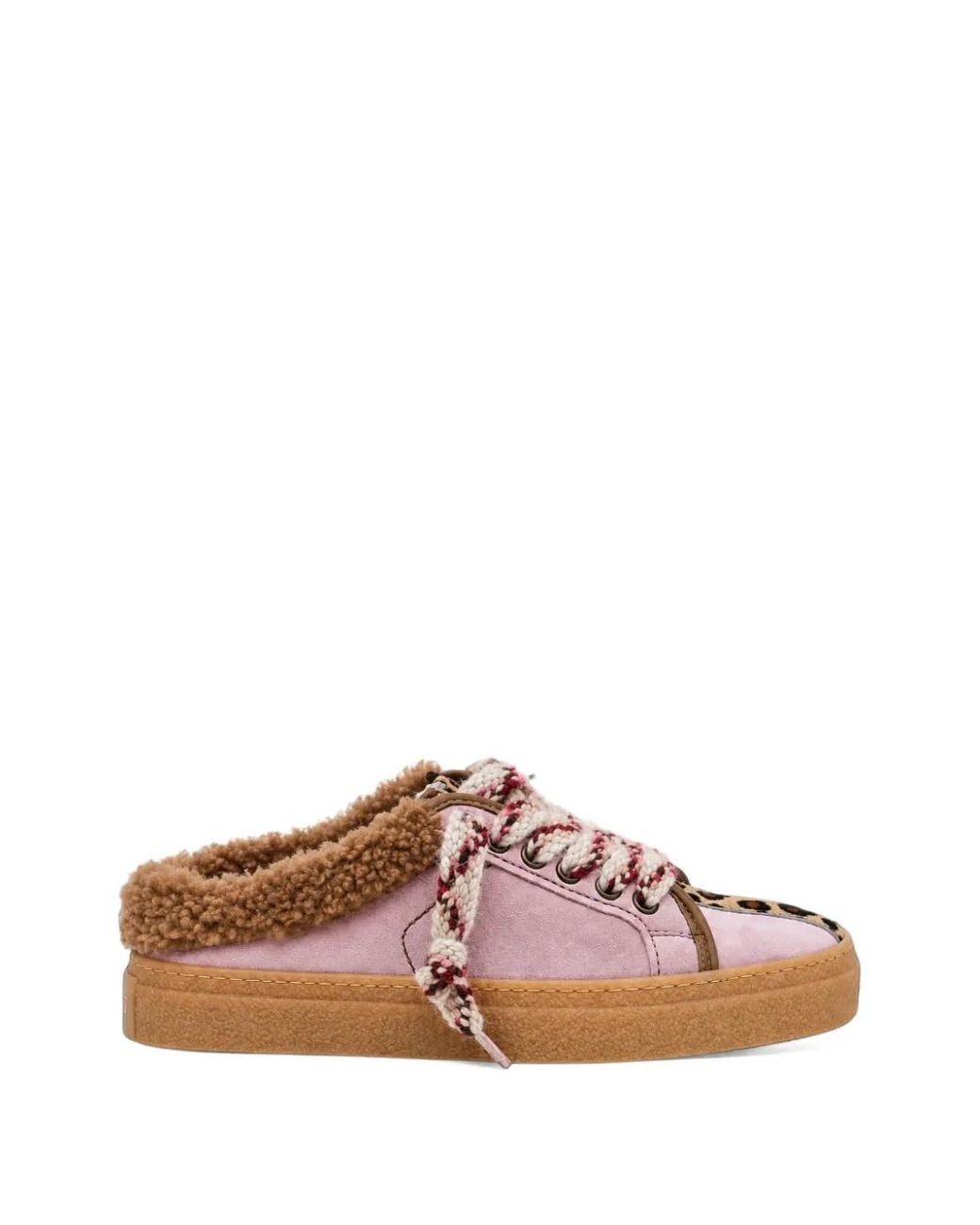 TheVerticaLine Pink The11S Leopard-Print Sneakers