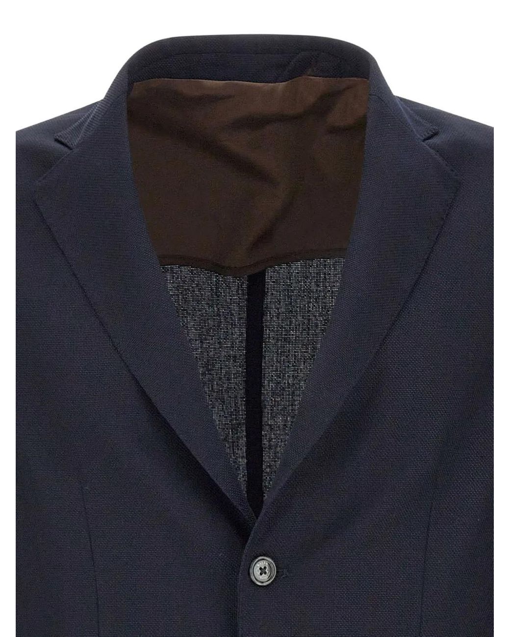 Barba Napoli Blue Two-Button Blazer for men