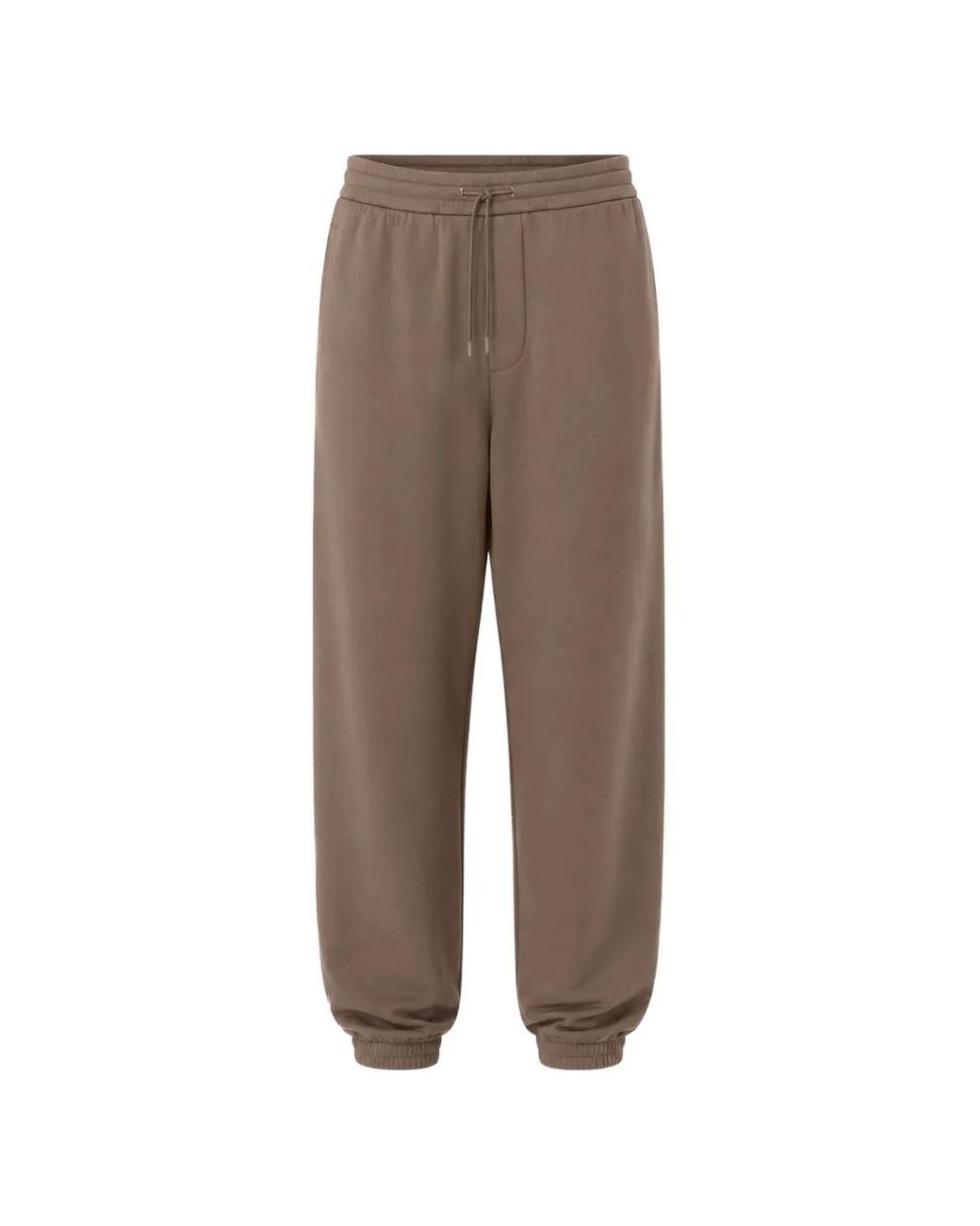 Emporio Armani Brown Drawstring Track Pants for men