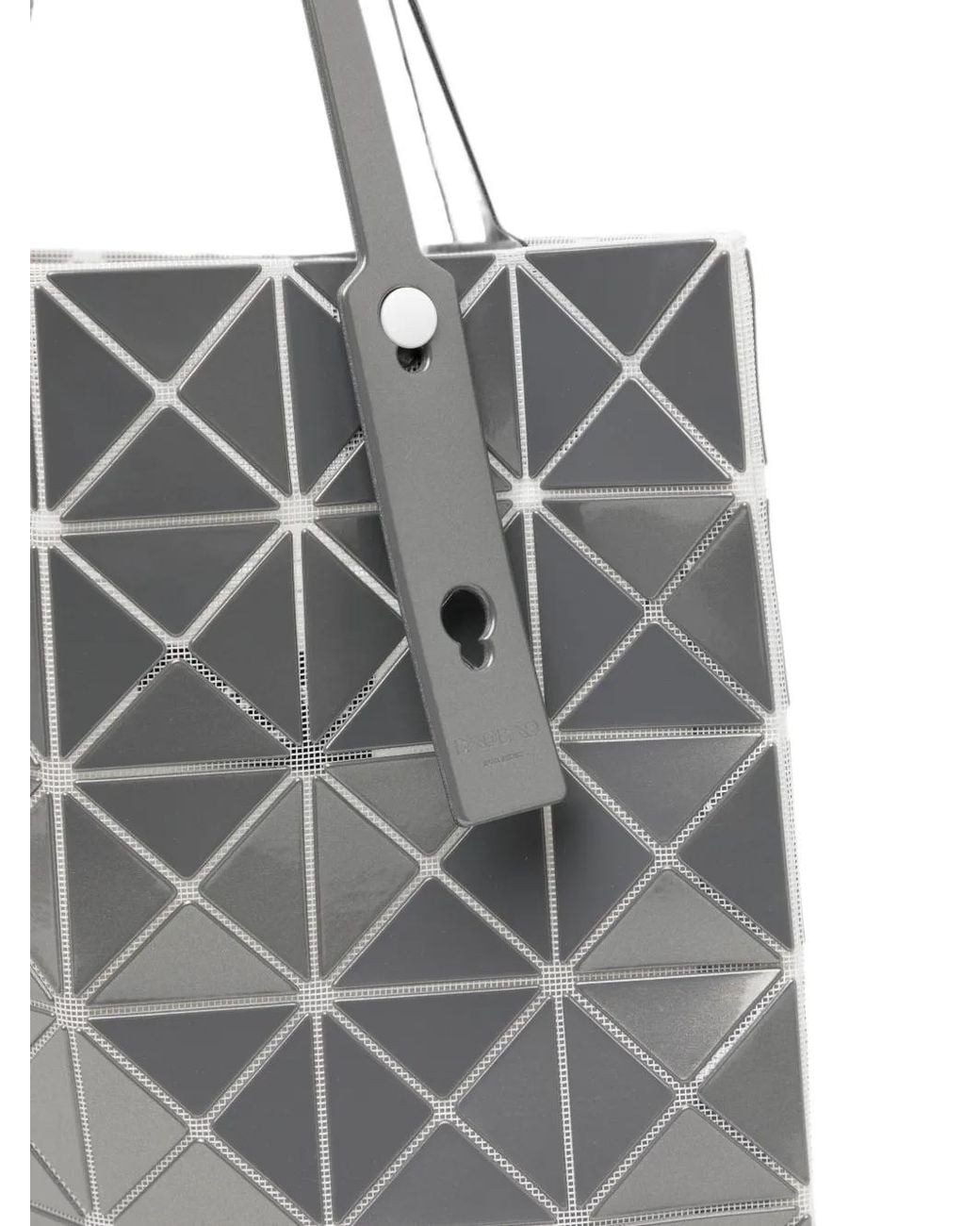 Issey Miyake Gray Sac Cabas Lucent À Design Métallisé