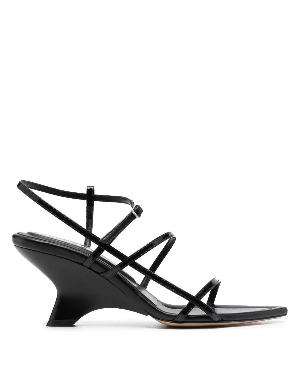 Gia Borghini Black Gia 26 Wedge Mule