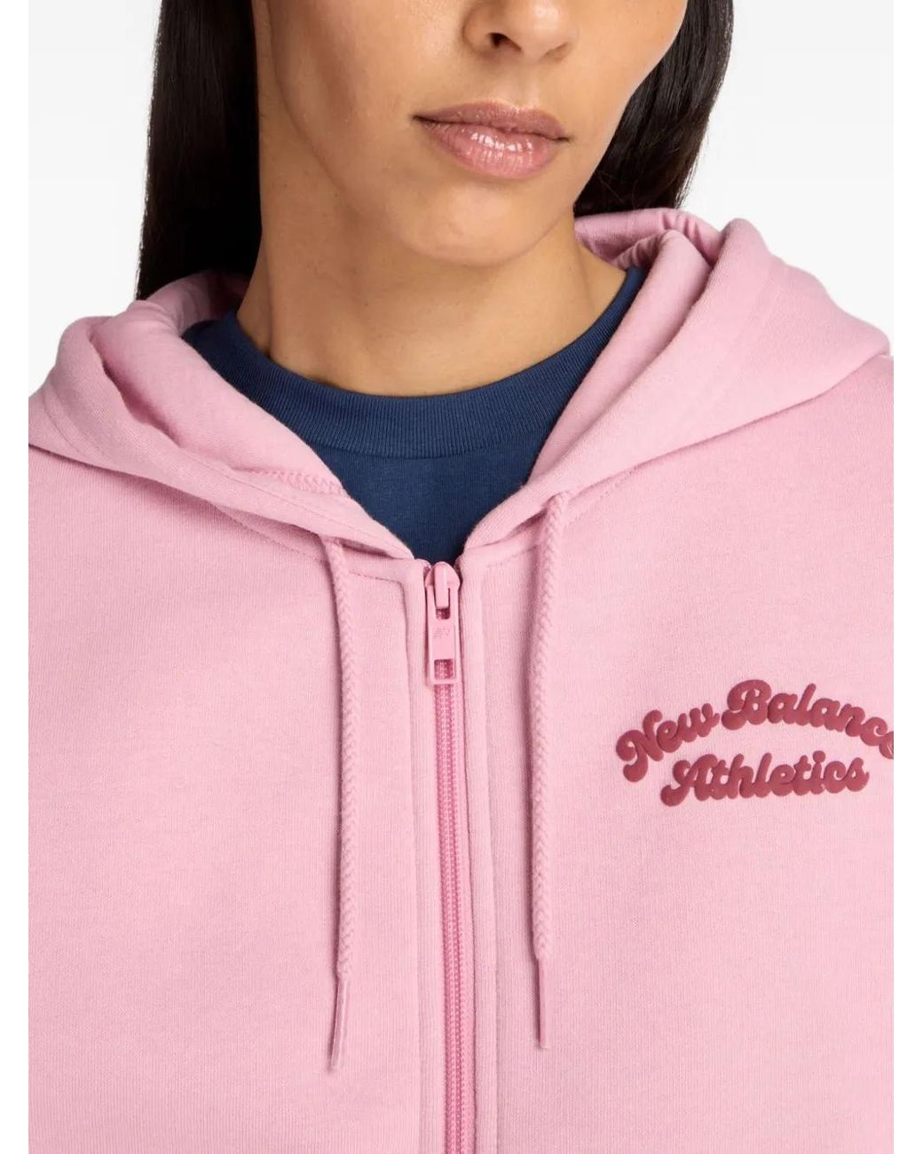 New Balance Pink Full-Zip Hoodie