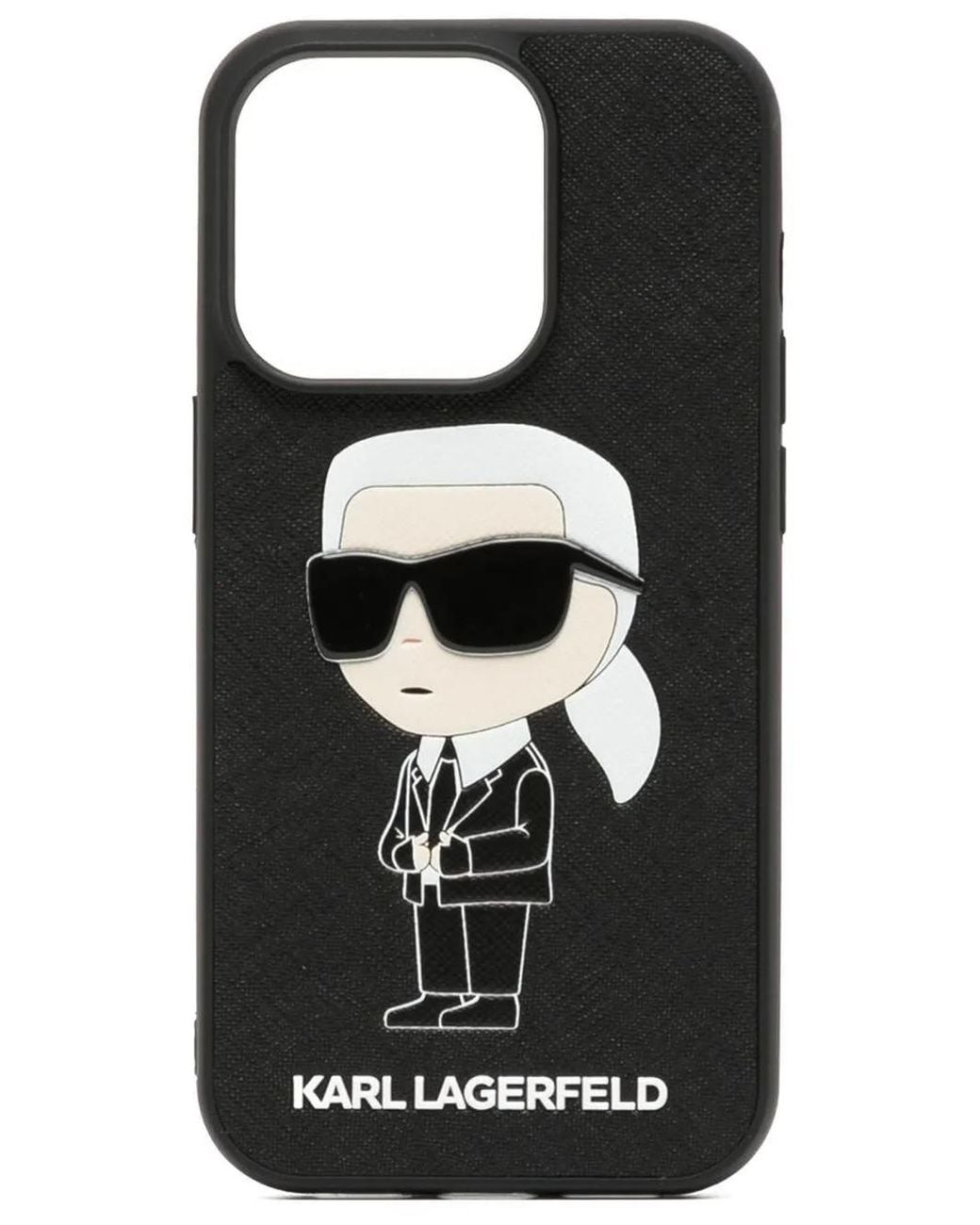 Karl Lagerfeld Black Ikon Iphone 14 Pro Case