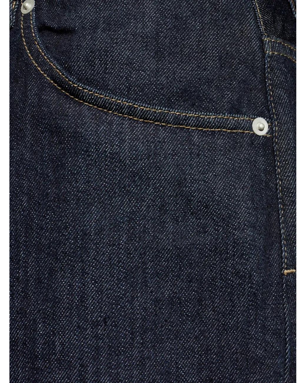 Jil Sander Blue Button-Fastening Jeans for men