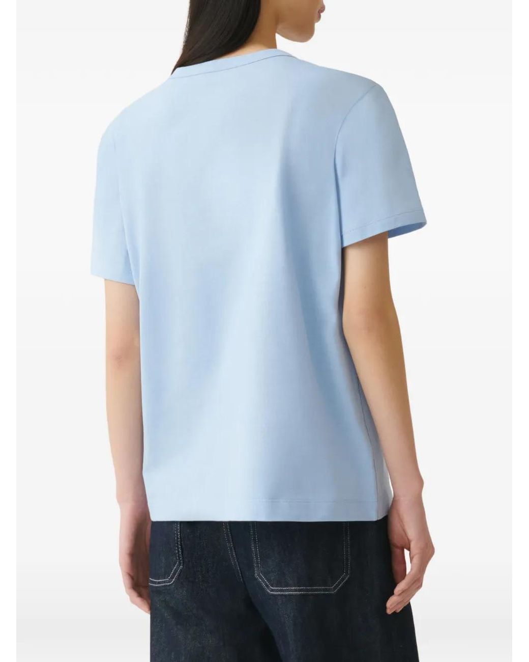 Fabiana Filippi Blue Cotton T-Shirt