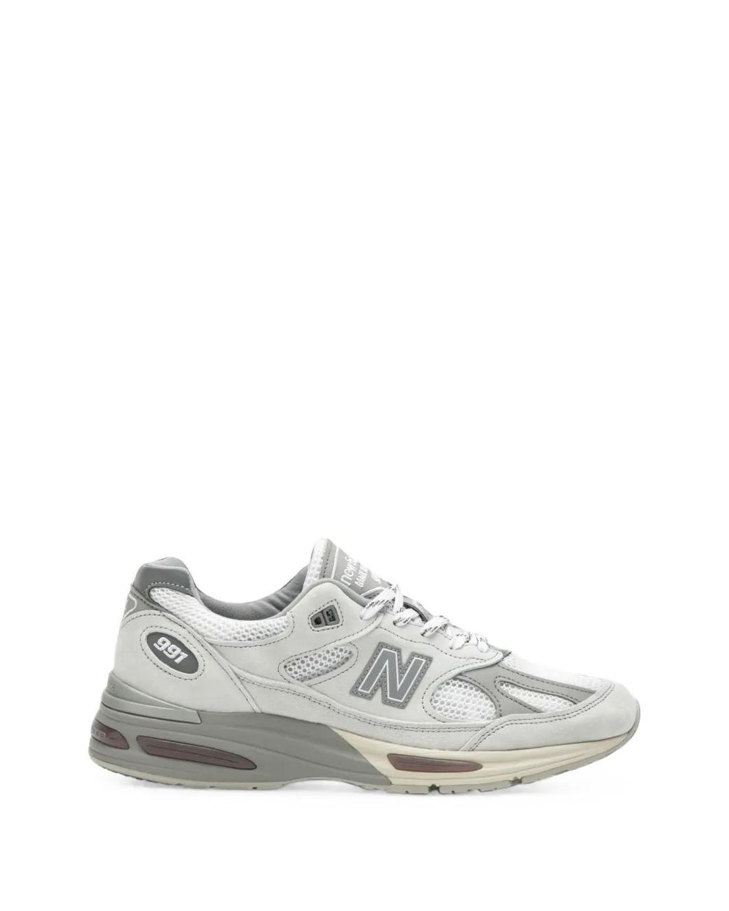 New Balance White 991V2 Sneakers for men
