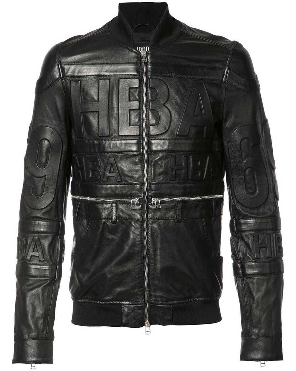 Hood By Air Leather Bomber Jacket in Black for Men | Lyst