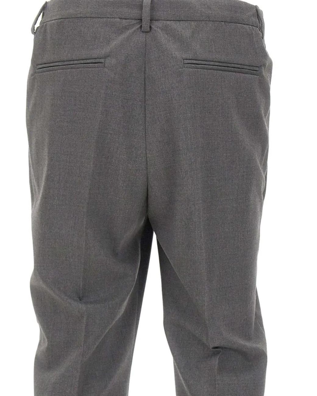 Devore Gray Pleated Trousers for men