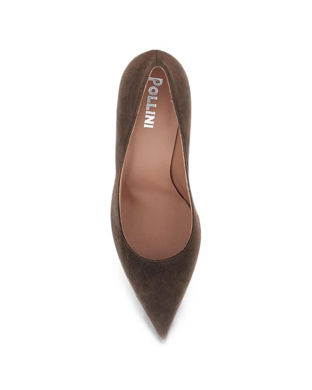 Pollini Brown Pointed-Toe Heeled Pumps