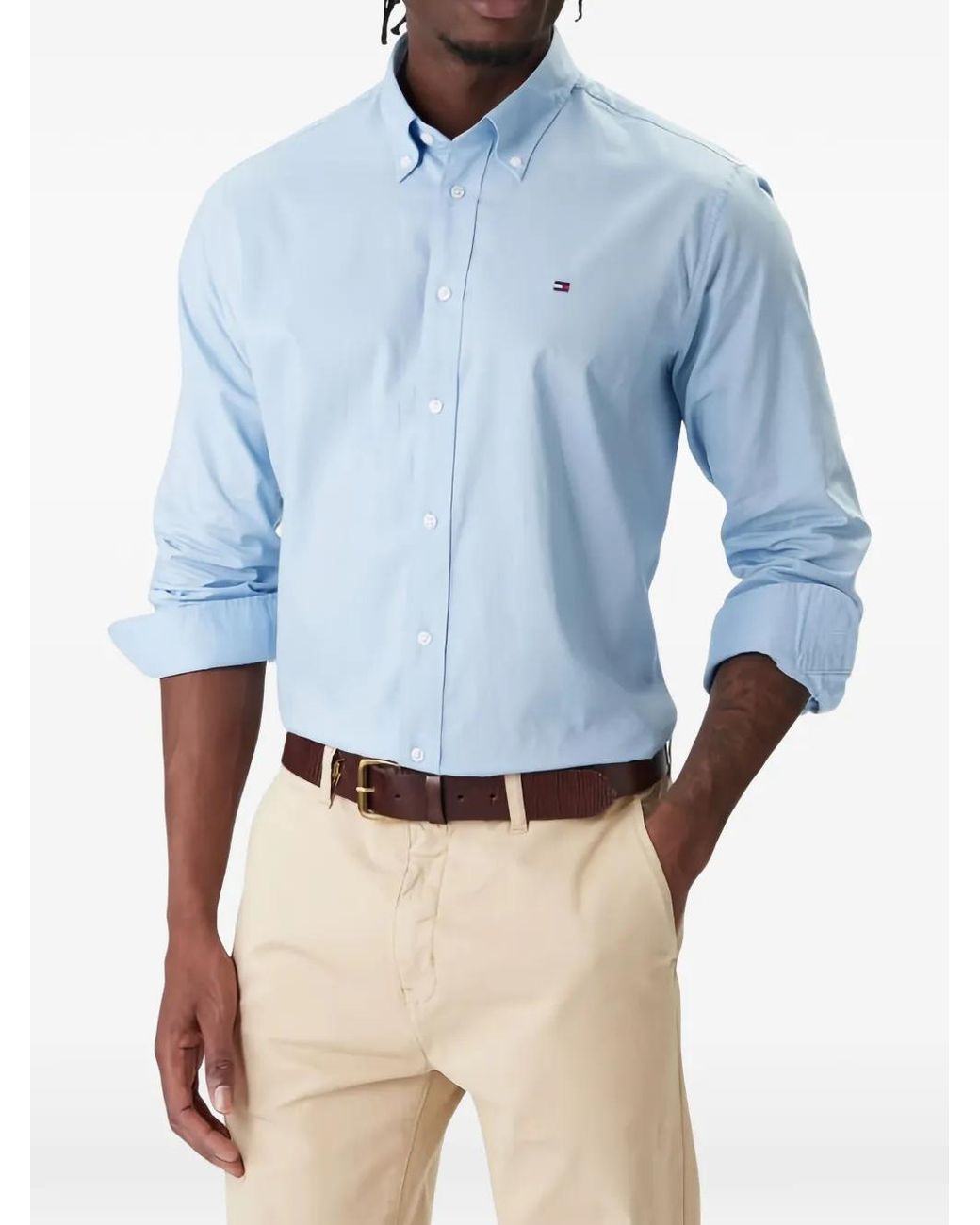 Tommy Hilfiger Blue Button-Down Shirt for men