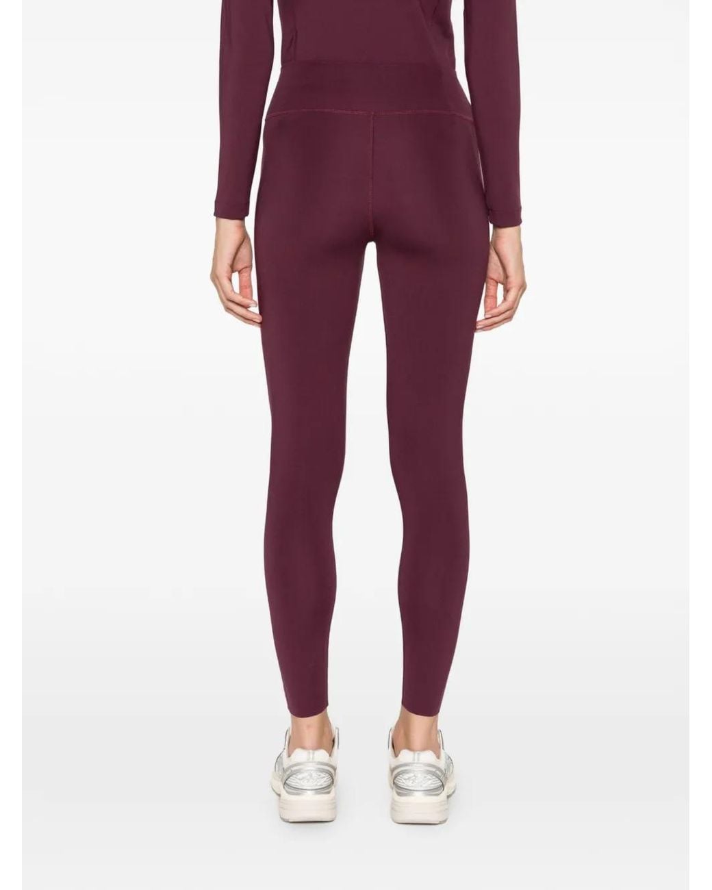 Autry Purple Logo-Print Leggings