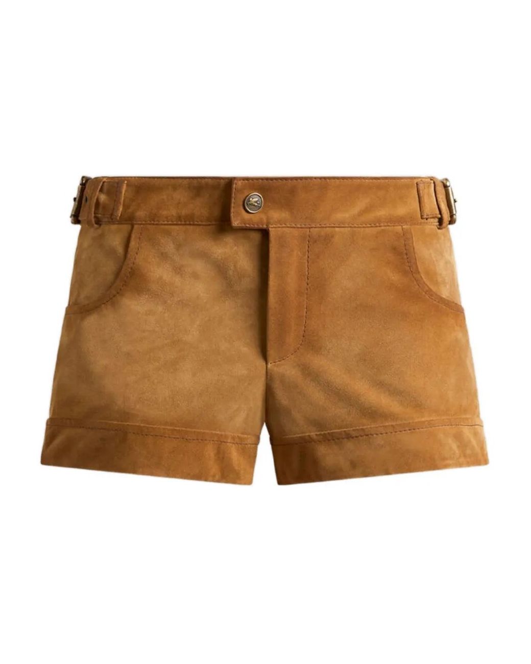 Etro Brown Suede Shorts