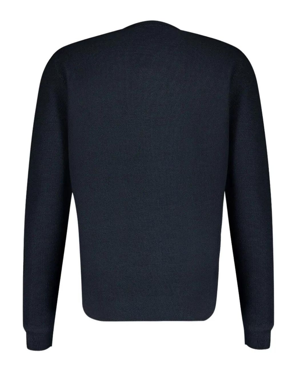 Boglioli Blue Wool Crew-Neck Sweater for men