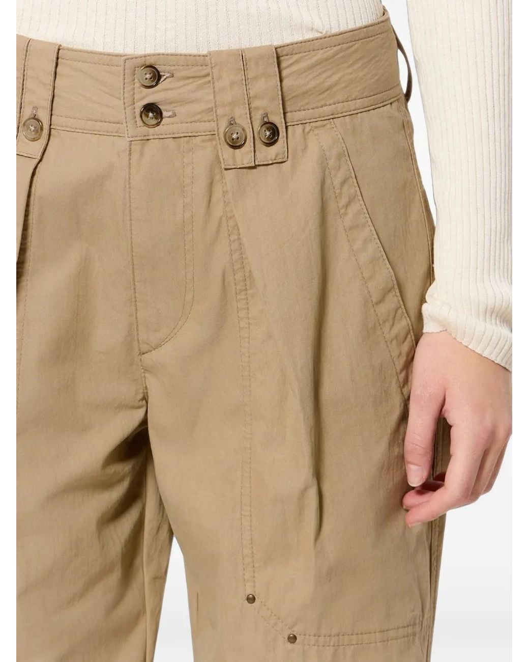 Isabel Marant Natural Amandine Trousers