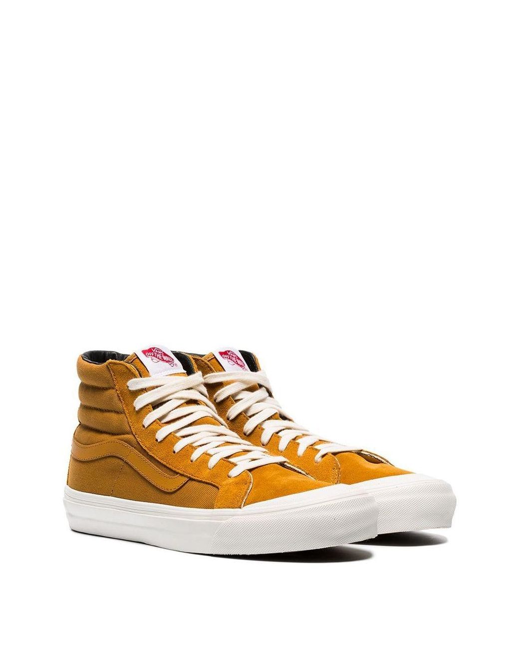 Vans Mustard Yellow Og Style 138 Hi-top Suede Sneakers for Men | Lyst