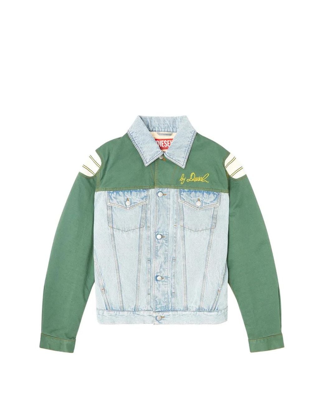 DIESEL Green J-Giant-20Th Embroidered Jacket