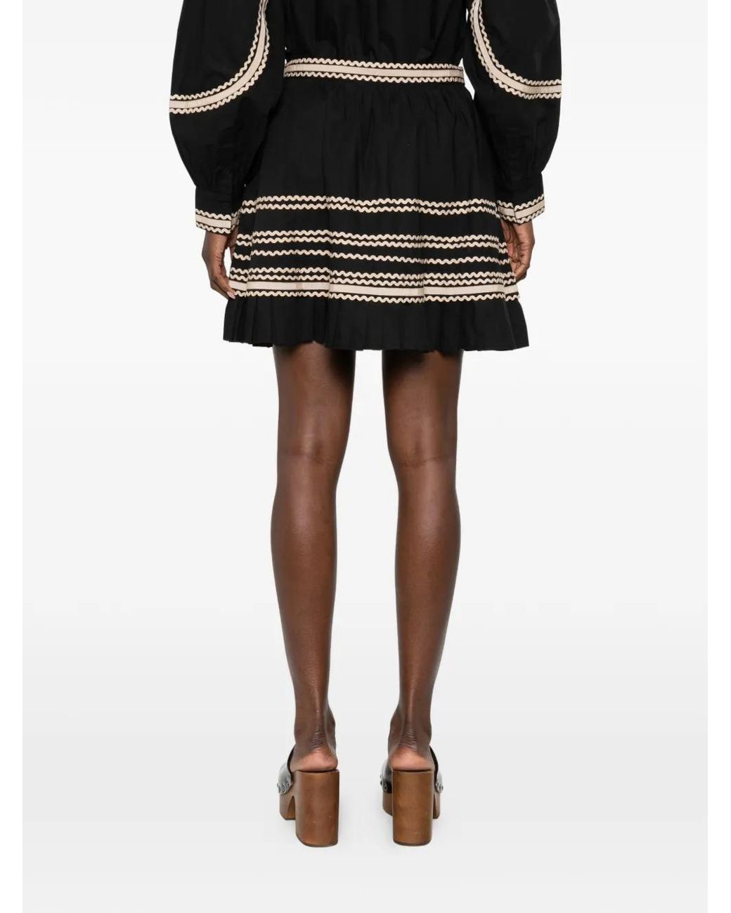 Ulla Johnson Adaleigh Mini-Rok in het Black