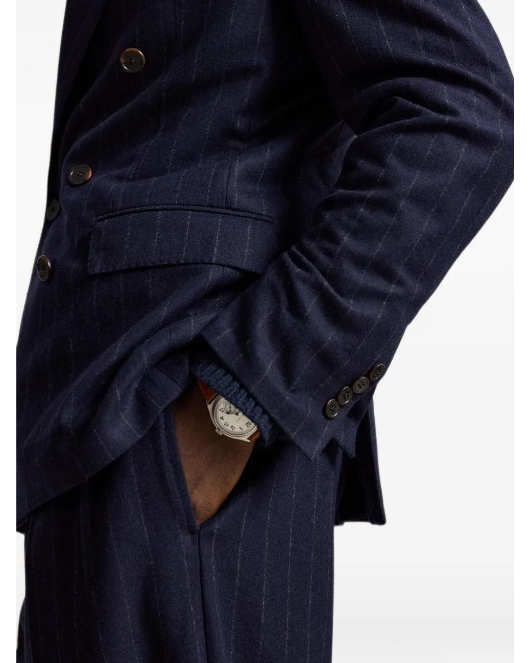 Polo Ralph Lauren Blue Heyworth Chalk-Stripe Flannel Suit for men