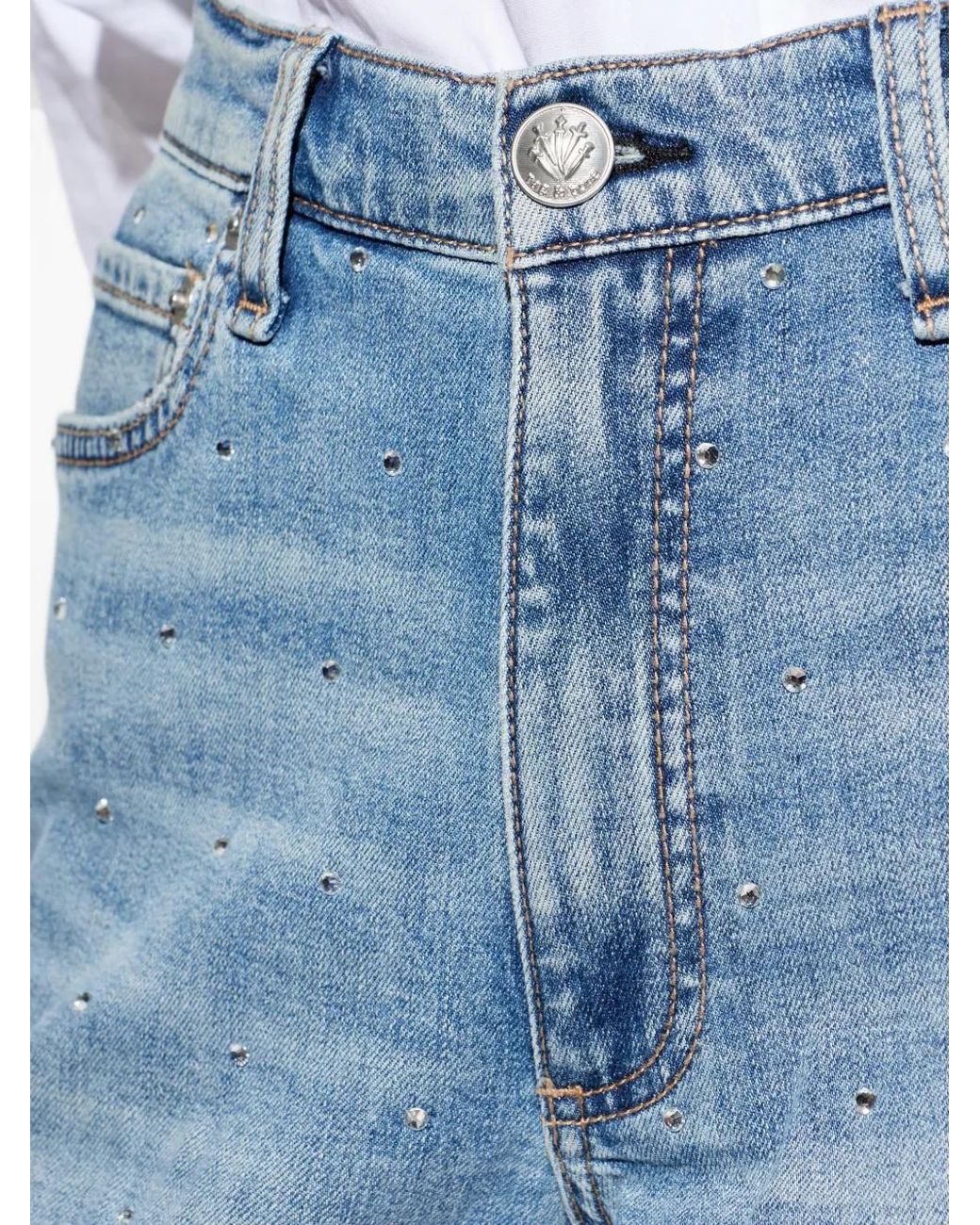 Rag & Bone Denim Jeans Met Knopen in het Blue