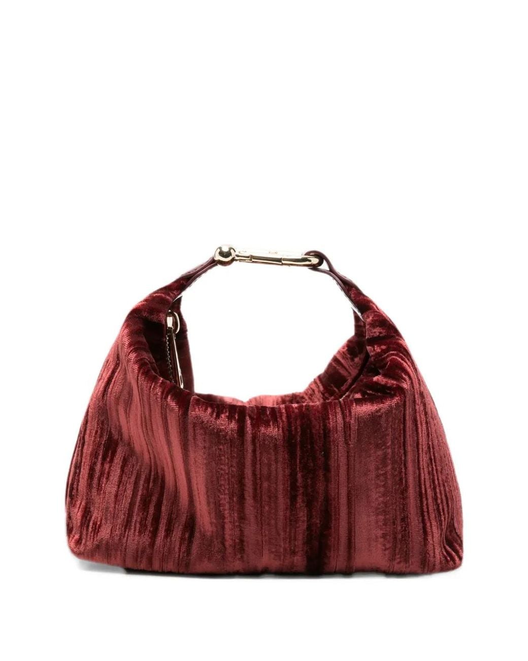 Furla Red Tonie Crinkled-Effect Tote Bag