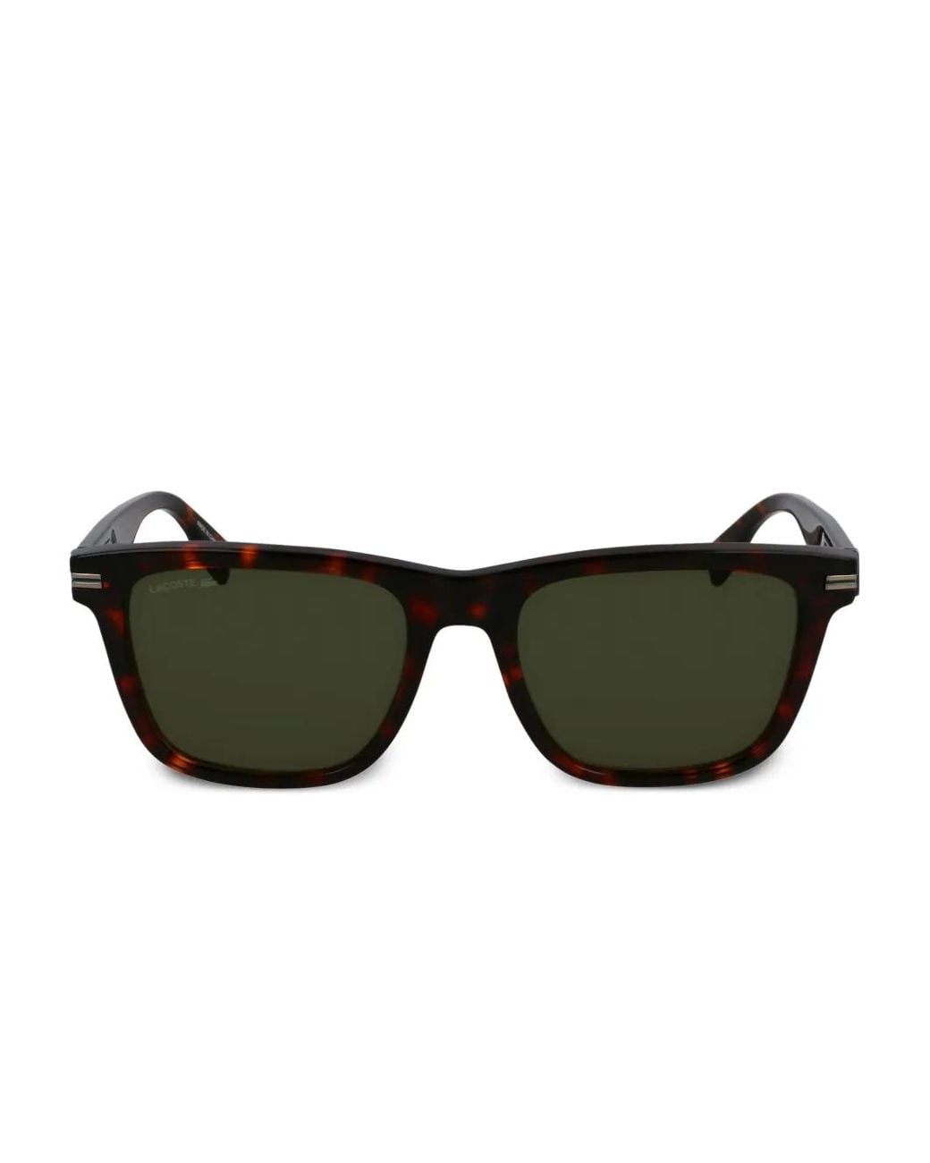 Lacoste Black Tortoiseshell-Frame Sunglasses for men