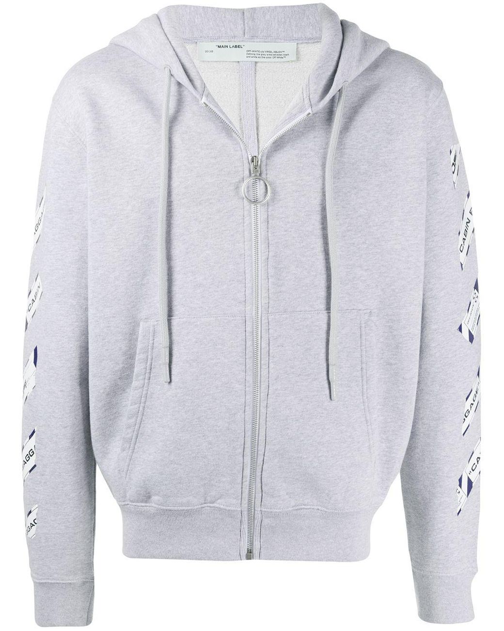 Off white caution tape hoodie sale