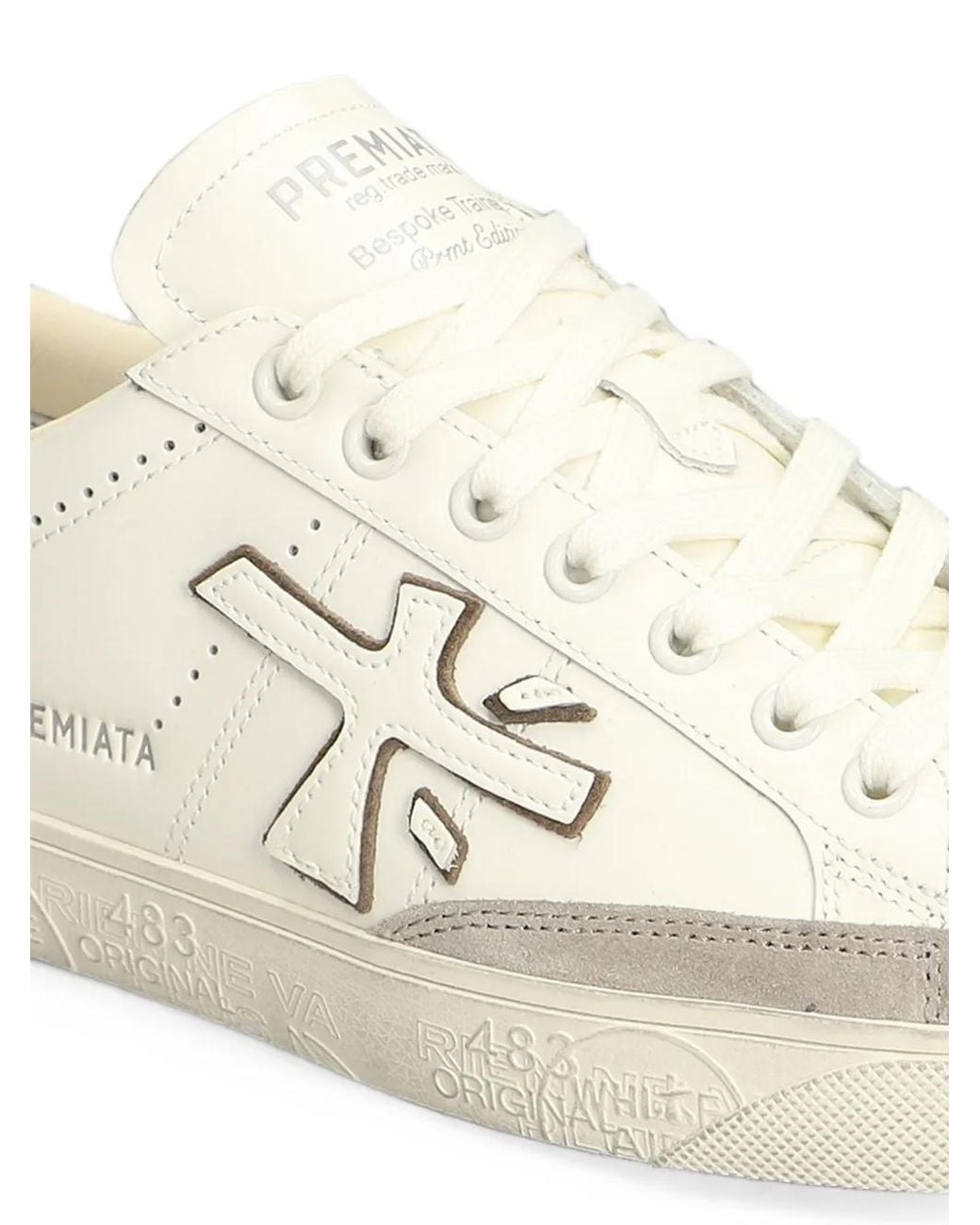 Sneakers "Steven" Con Applicazione Logo di Premiata in White da Uomo