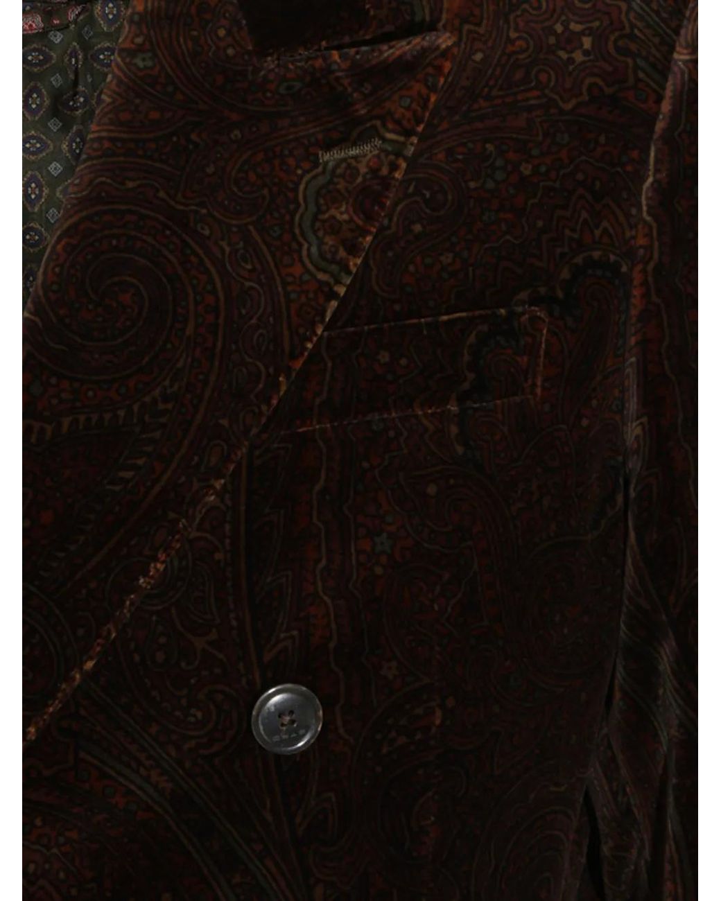 Etro Black Single-Breasted Jacket for men