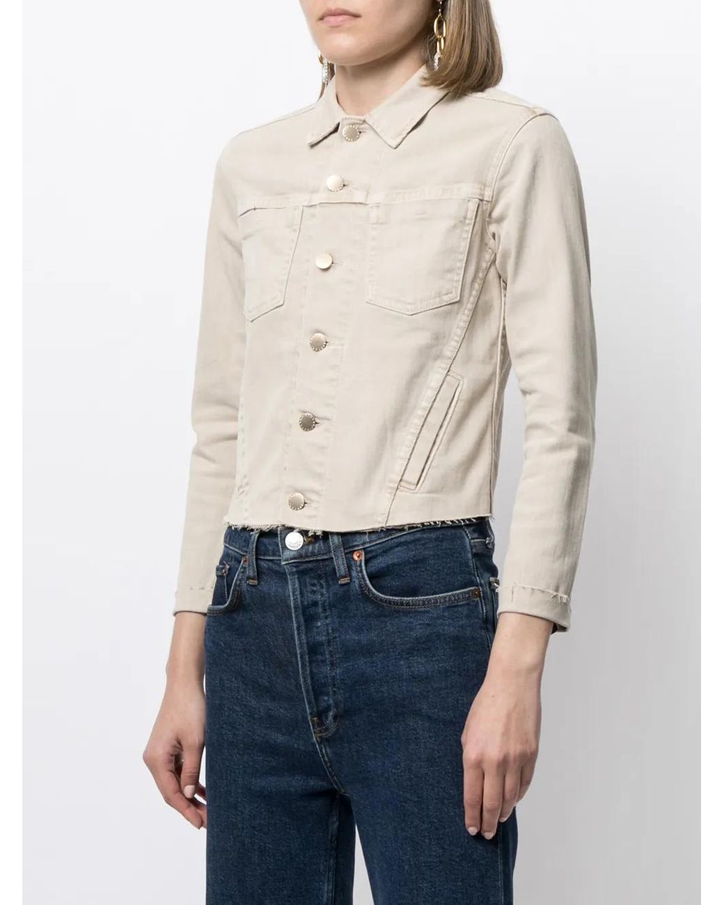 L'Agence Natural Janelle Raw-Edge Jacket