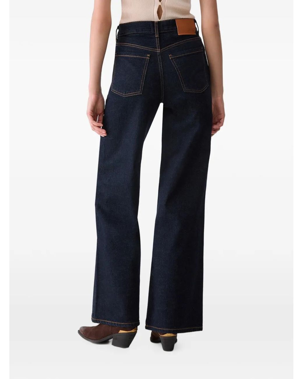 Liu Jo Blue Flare Jeans With Bandana