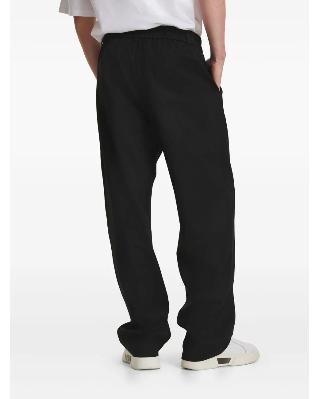 IRINA VOINEA Black Pantalon Évasé À Boutonnière for men