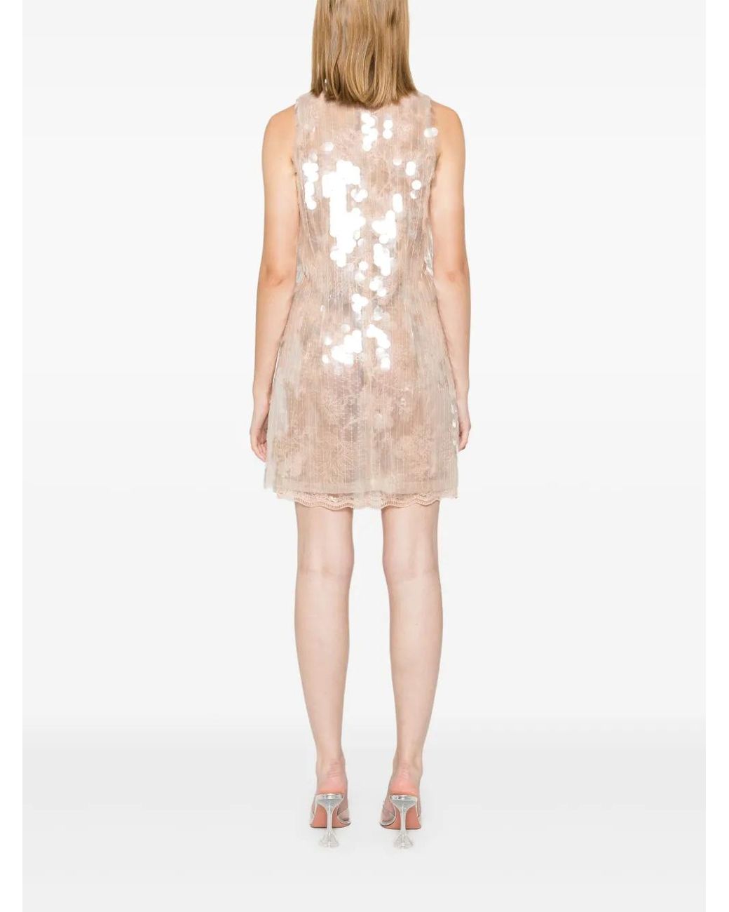 knee length dresses for ladies Ermanno Scervino Black Lace Lined Stretch Mini Women's Dress