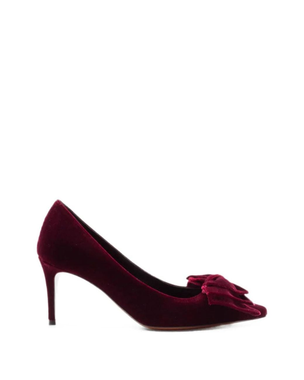 Roberto Festa Purple Flowy Bow-Detail Pumps