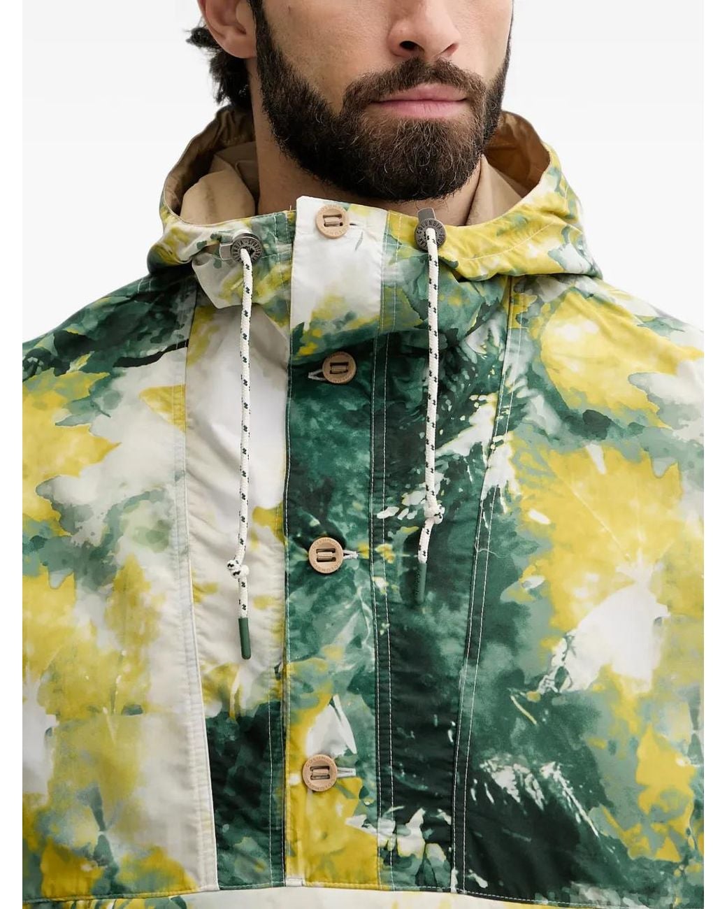 Columbia Green Acker Rock Tie-Dye Hooded Jacket for men