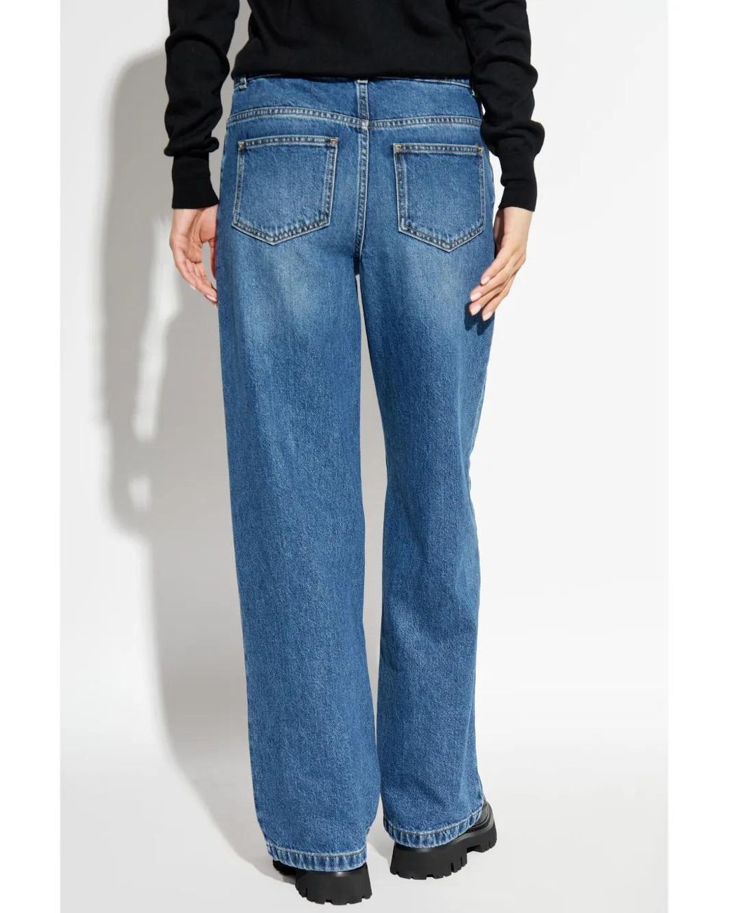 Moschino Blue Straight-Leg Jeans