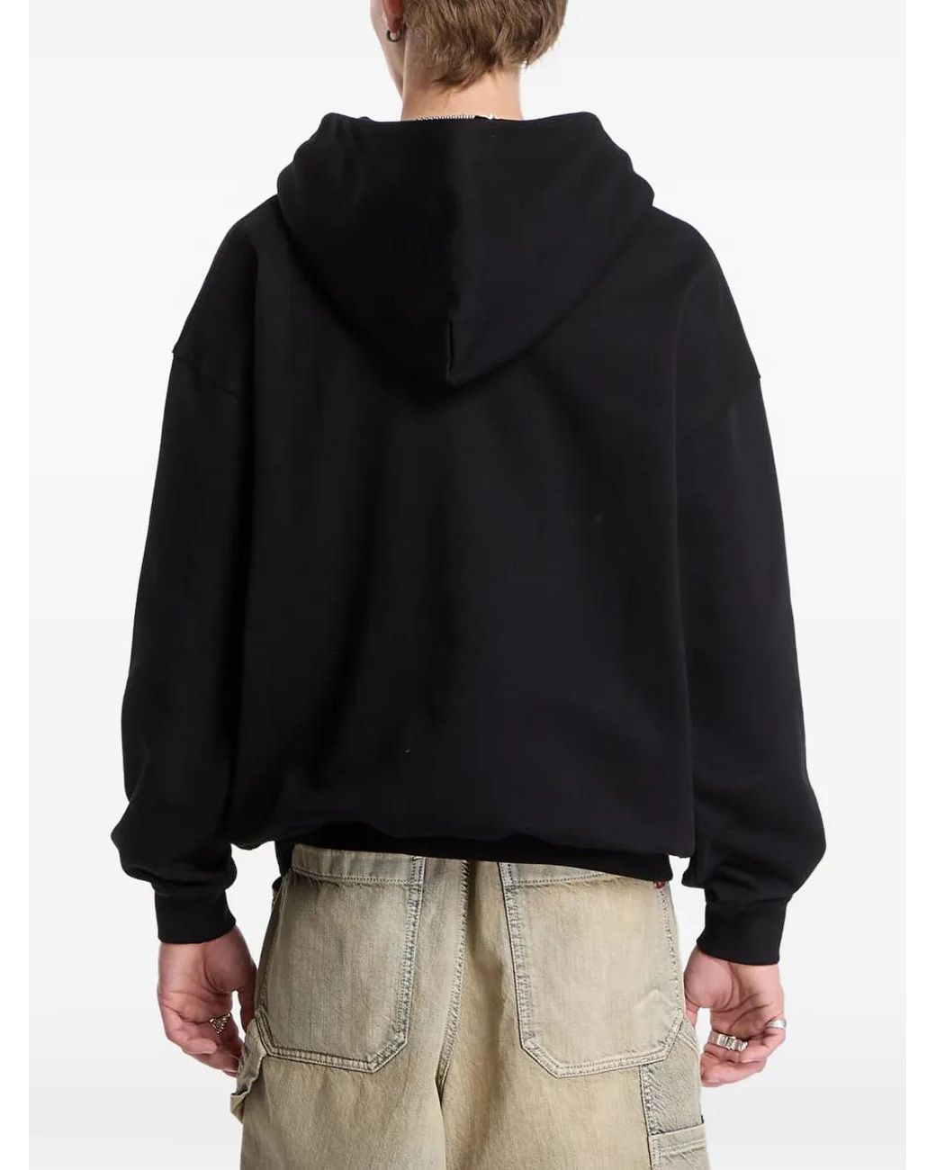Prosto. Black Grade Logo-Print Hoodie for men