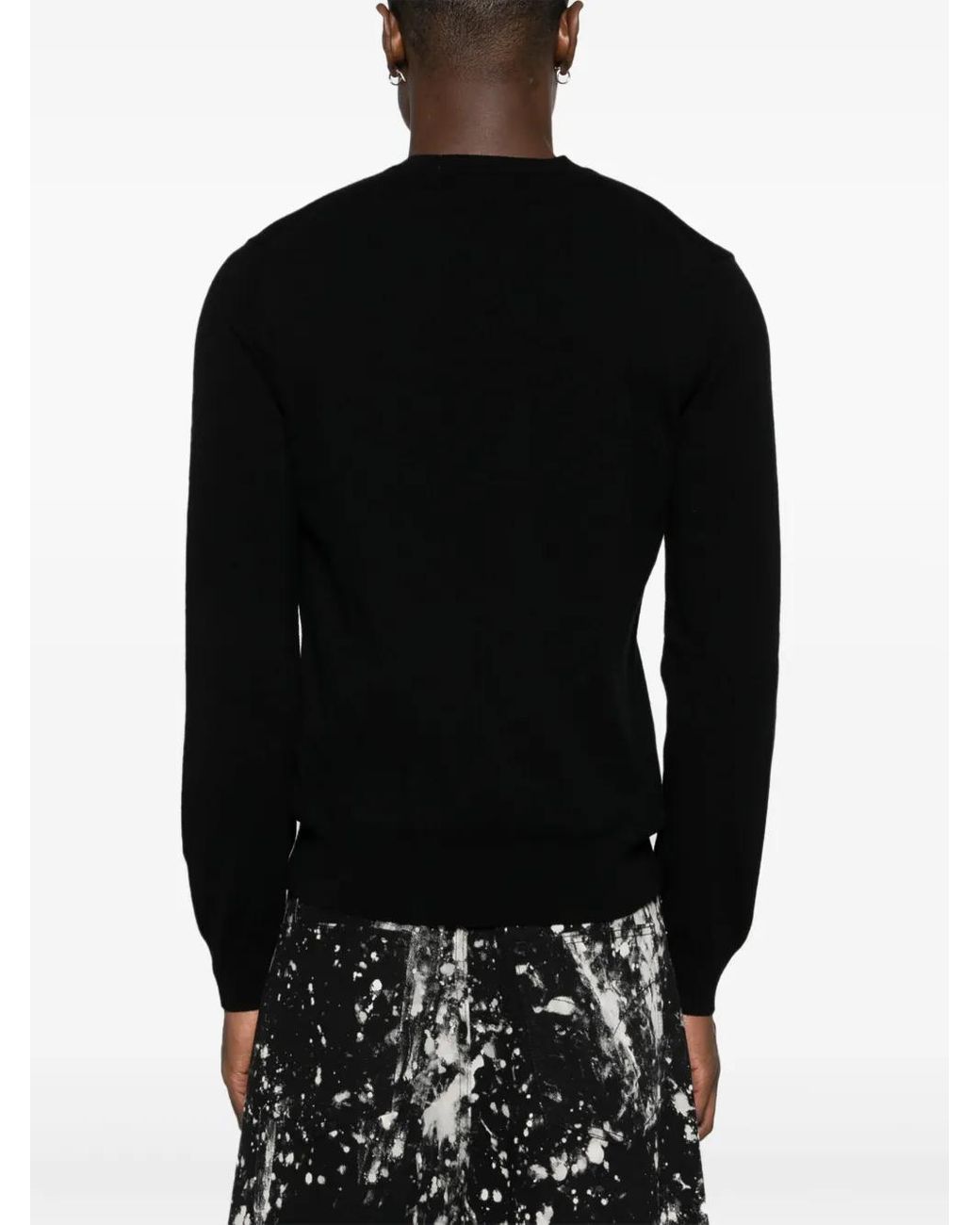 Pull À Patch Cœur COMME DES GARÇONS PLAY en coloris Black