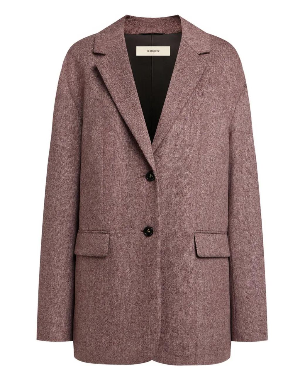 12 STOREEZ Blazer Met Knopen in het Brown