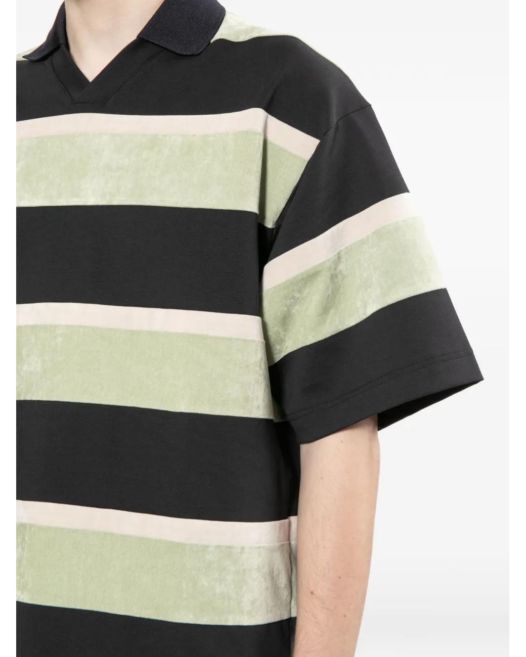 Toga Virilis Black Velvet Border Top for men