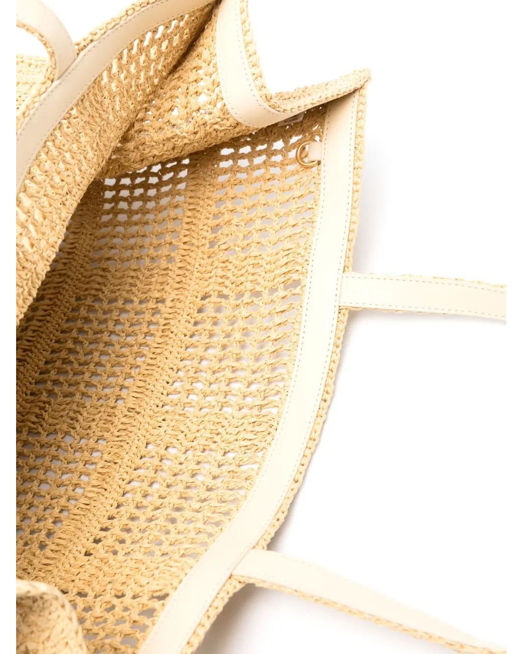 Tory Burch Natural Ella Hand-Crocheted Large Tote By