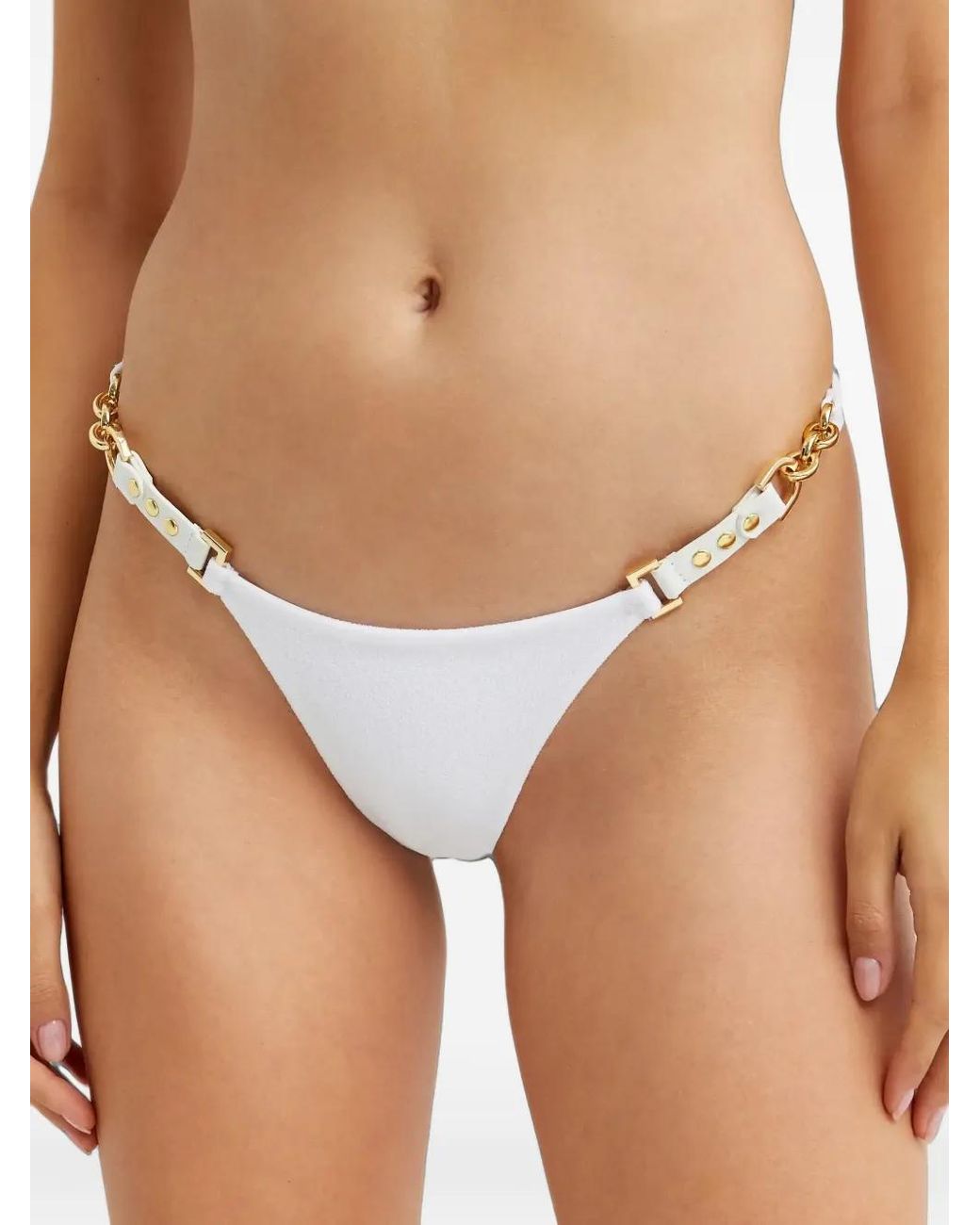 Beach Bunny White Olivia Tango Bikini Bottoms
