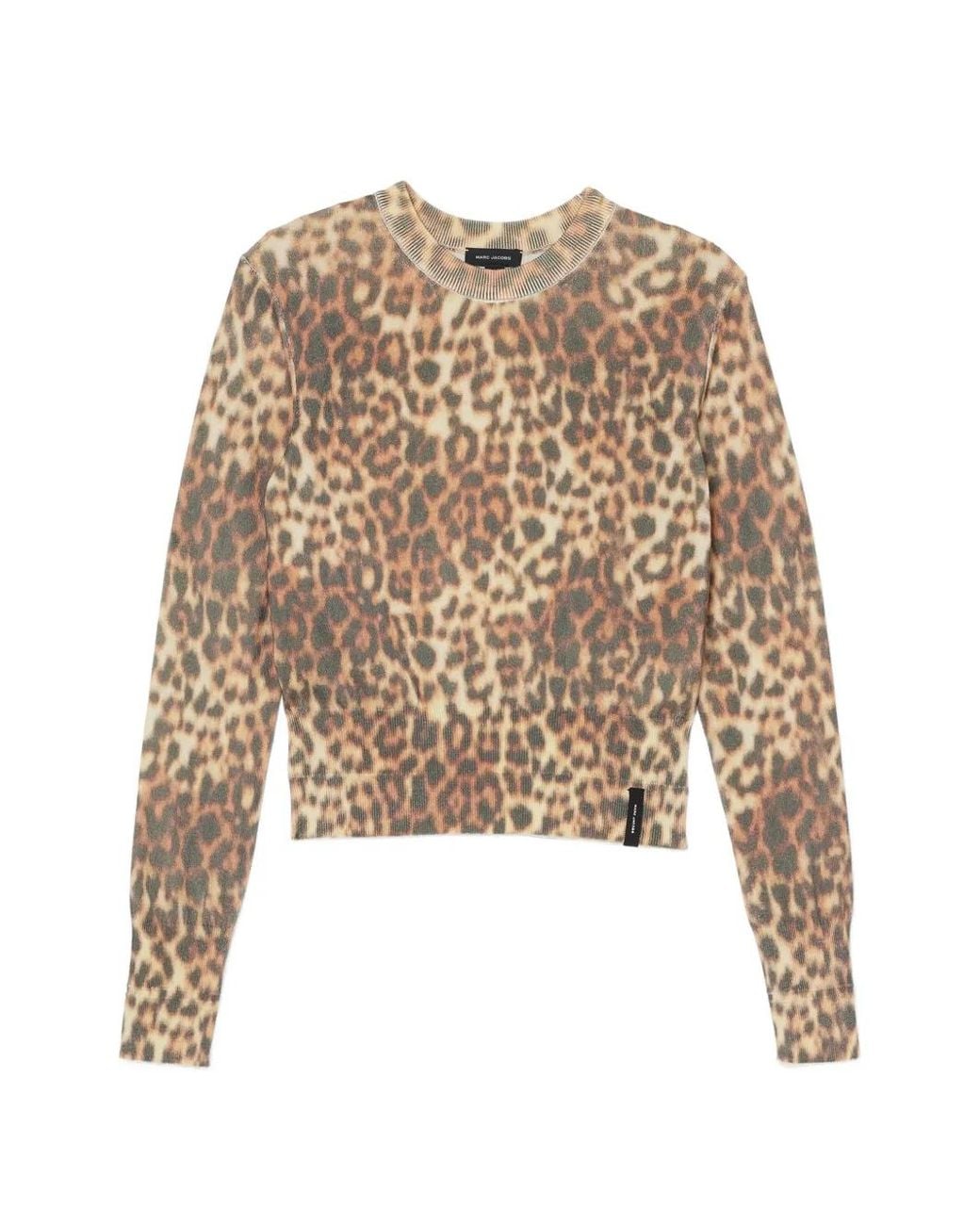Marc Jacobs Natural Leopard-Print Sweater