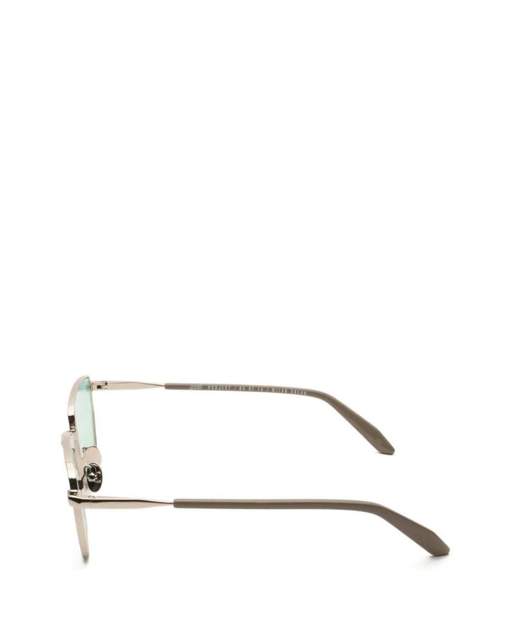 Gast Green Aether Geometric-Frame Sunglasses