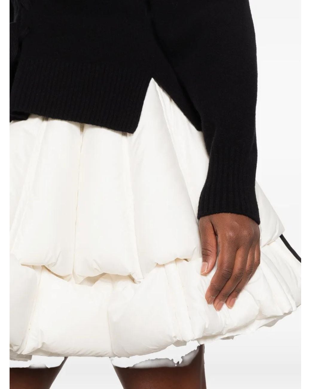 RAXXY White Puffer Mini Skirt