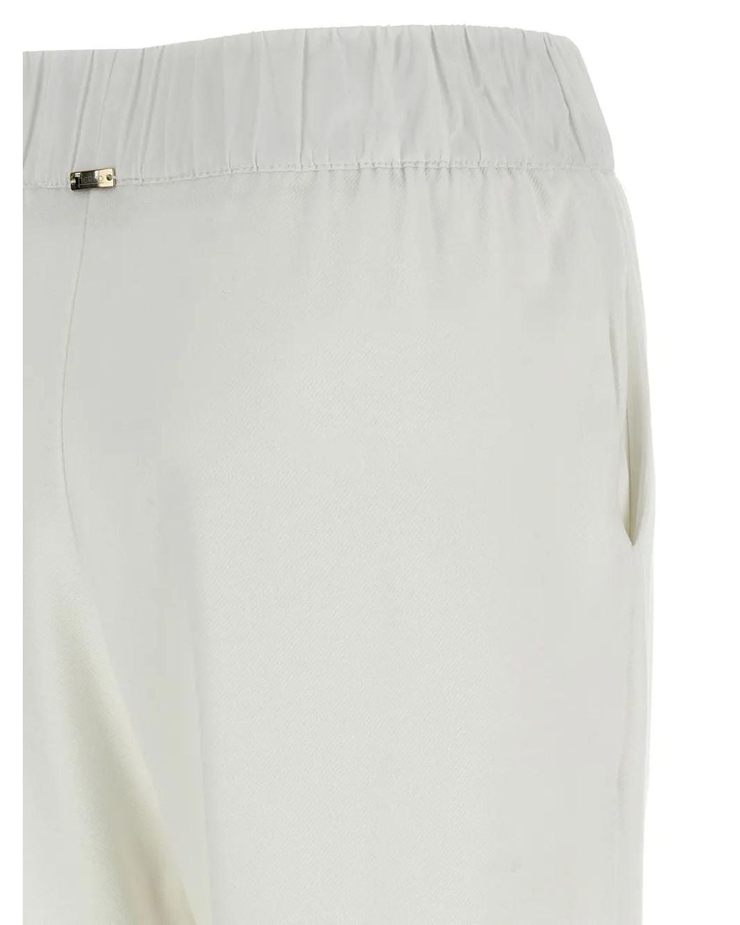 Pantalones De Chándal Con Placa Del Logo Herno de color White