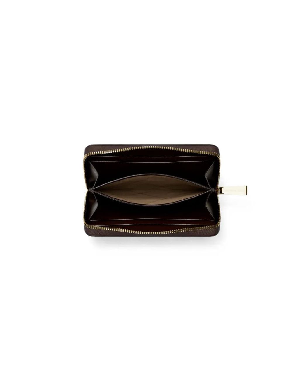 Michael Kors Brown Petit Portefeuille En Cuir À Logo
